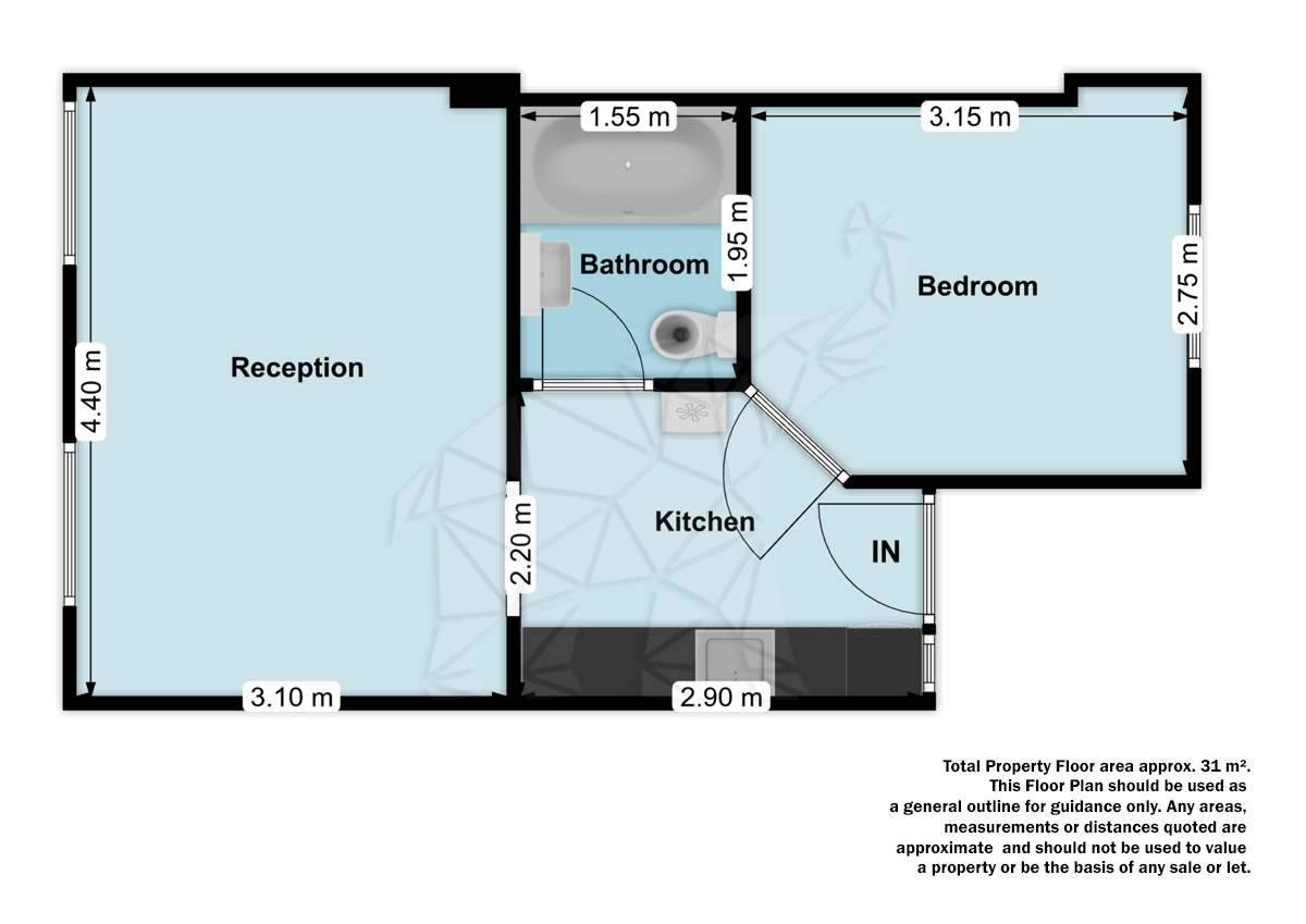 Квартира в Лондоне, Великобритания, 31 м² - фото 11