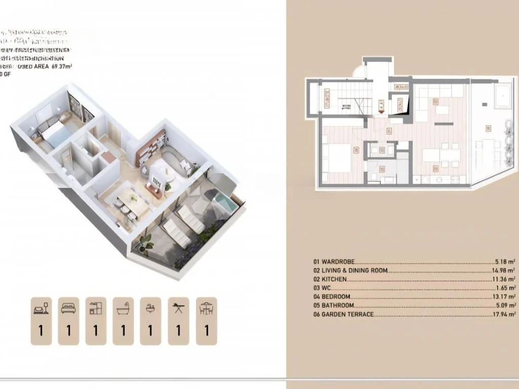 Квартира в Опатии, Хорватия, 69 м² - фото 9