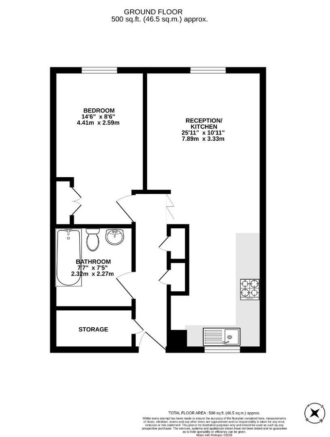 Квартира в Лондоне, Великобритания, 47 м² - фото 9