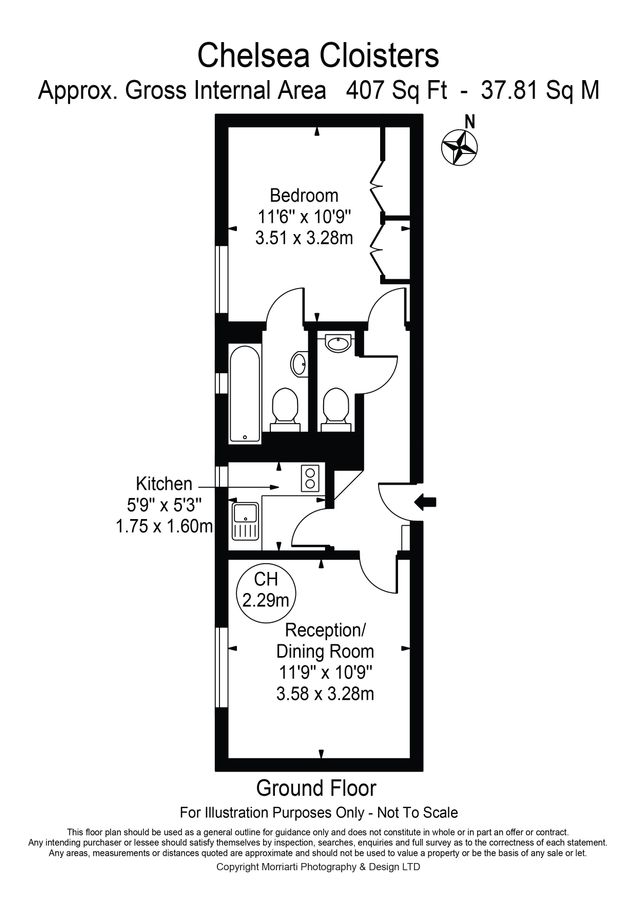 Квартира в Лондоне, Великобритания, 38 м² - фото 13
