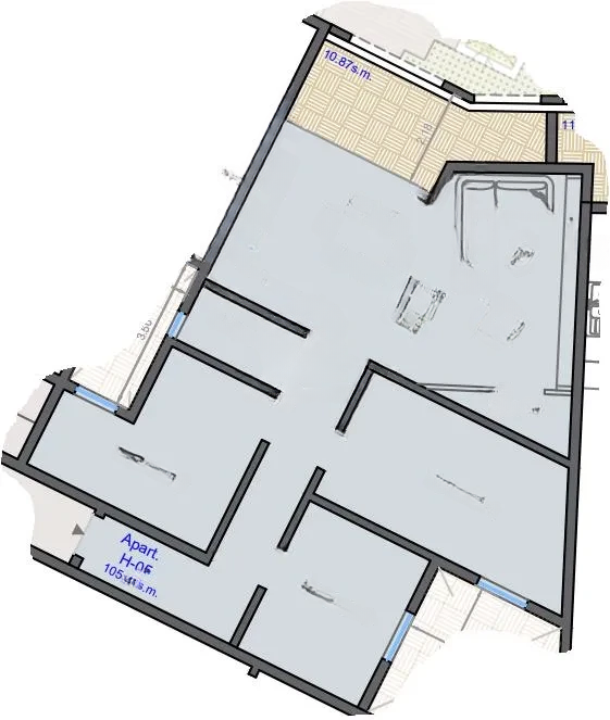Квартира в Сан-Лоренце, Мальта, 115 м² - фото 1