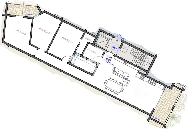 Квартира в Сан-Лоренце, Мальта, 148 м² - фото 1
