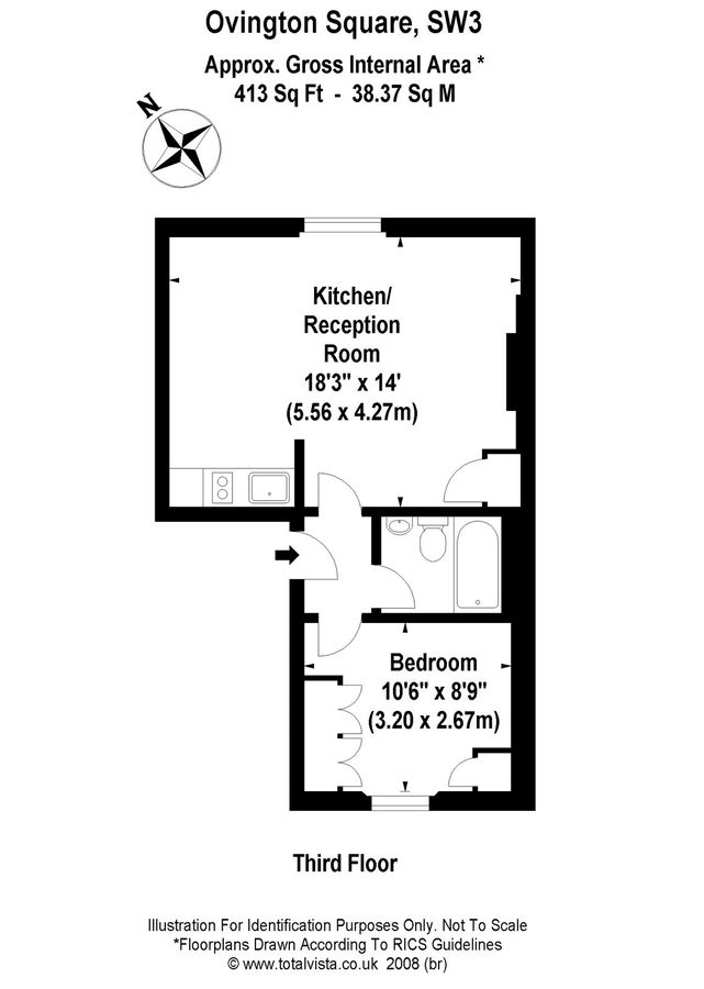 Квартира в Лондоне, Великобритания, 38 м² - фото 7