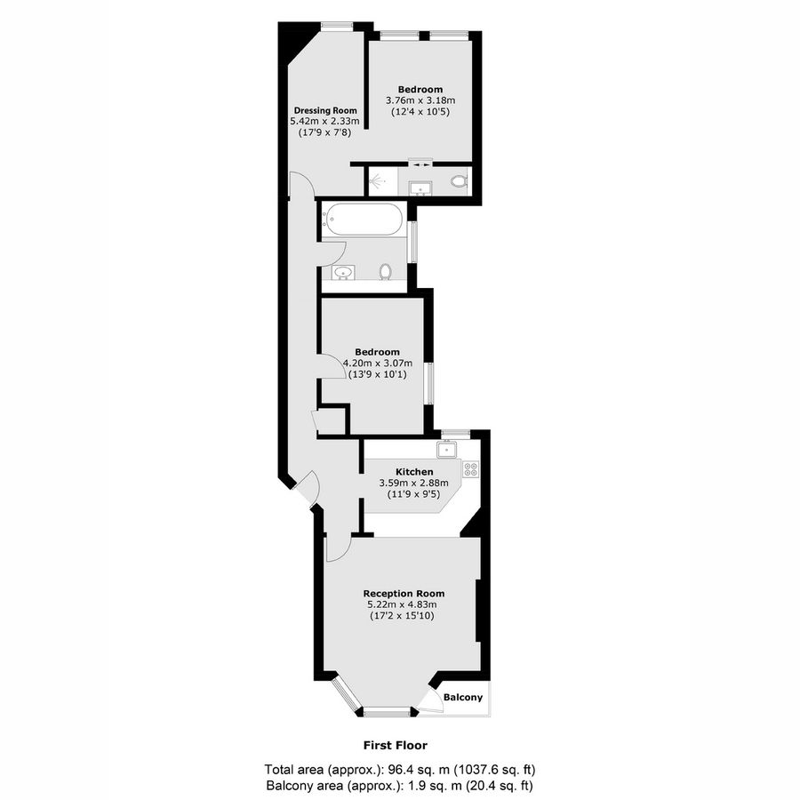 Квартира в Лондоне, Великобритания, 96 м² - фото 9