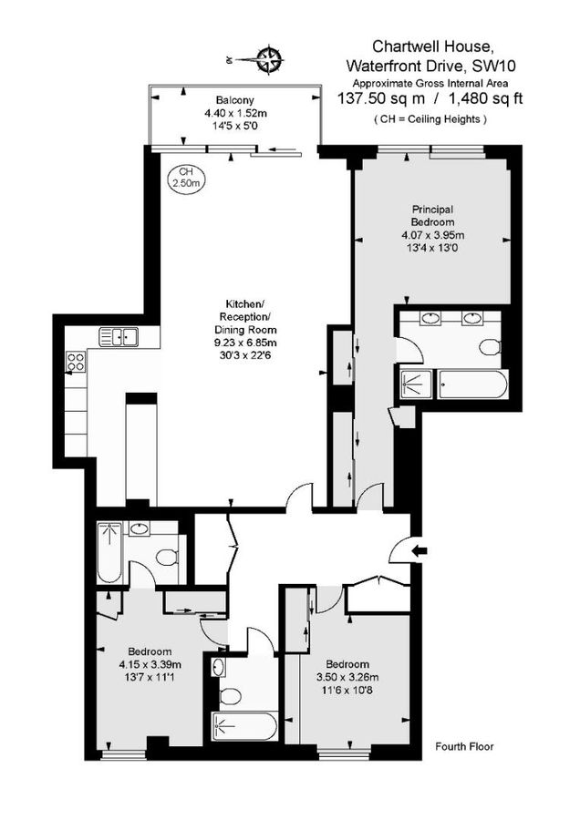 Квартира в Лондоне, Великобритания, 138 м² - фото 17