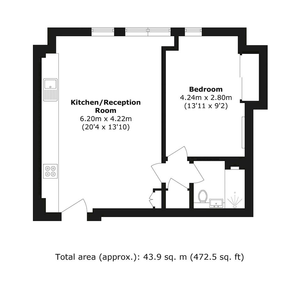 Квартира в Лондоне, Великобритания, 44 м² - фото 7