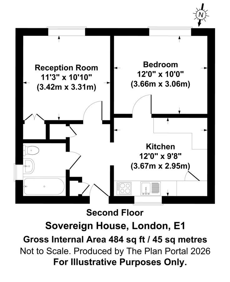 Квартира в Лондоне, Великобритания, 45 м² - фото 8