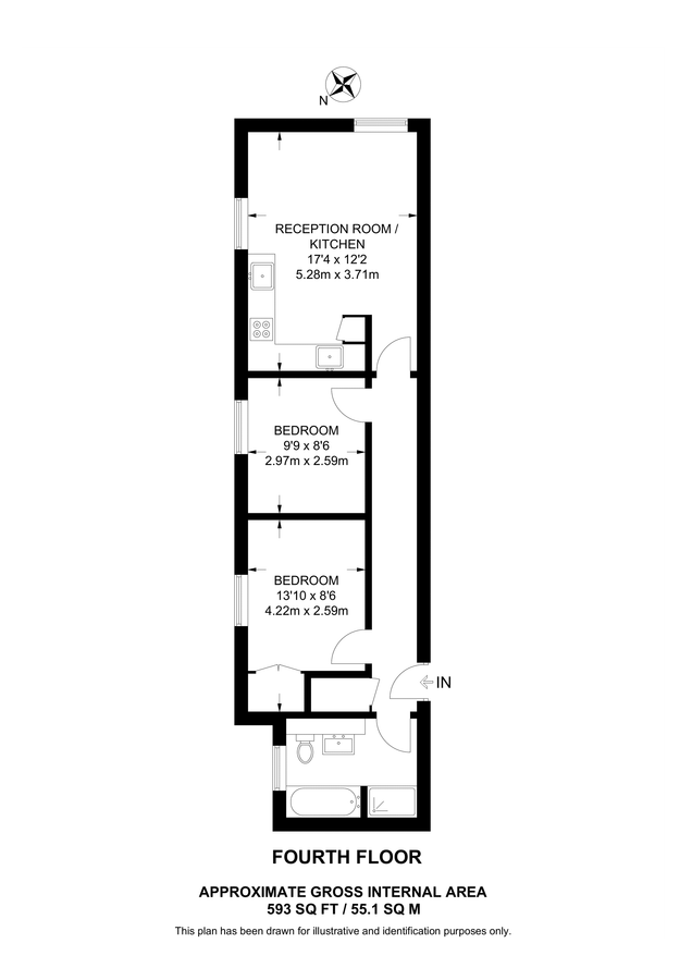 Квартира в Лондоне, Великобритания, 55 м² - фото 8