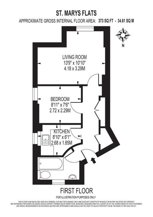 Квартира в Лондоне, Великобритания, 35 м² - фото 9