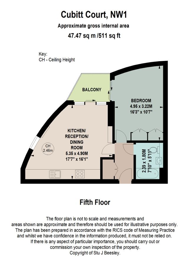 Квартира в Лондоне, Великобритания, 48 м² - фото 10