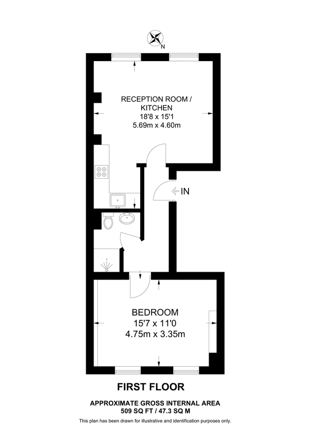 Квартира в Лондоне, Великобритания, 47 м² - фото 10