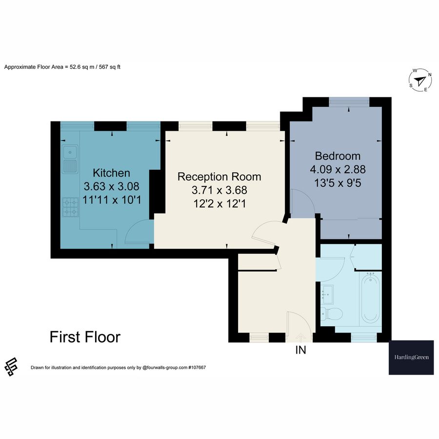 Квартира в Лондоне, Великобритания, 53 м² - фото 10