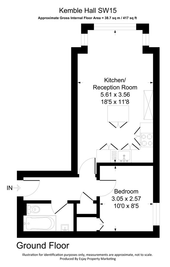 Квартира в Лондоне, Великобритания, 39 м² - фото 10