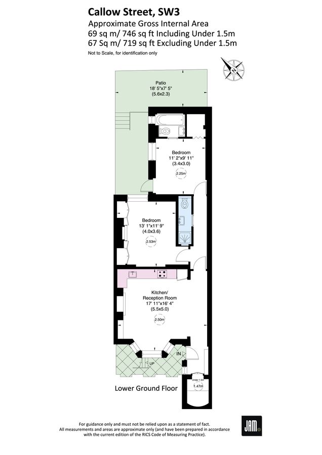 Квартира в Лондоне, Великобритания, 69 м² - фото 11
