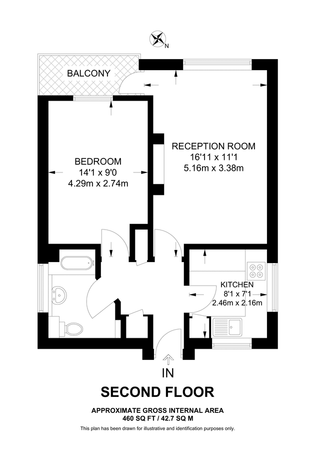 Квартира в Лондоне, Великобритания, 43 м² - фото 11