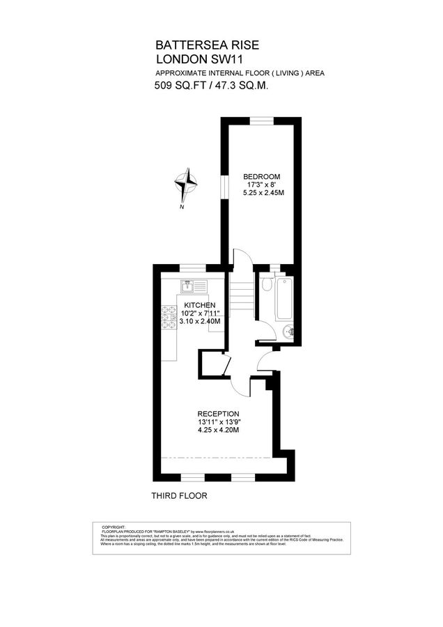 Квартира в Лондоне, Великобритания, 47 м² - фото 11