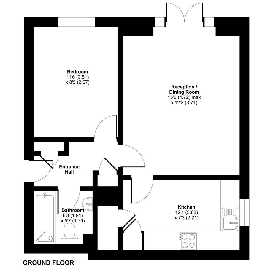 Квартира в Лондоне, Великобритания, 42 м² - фото 11