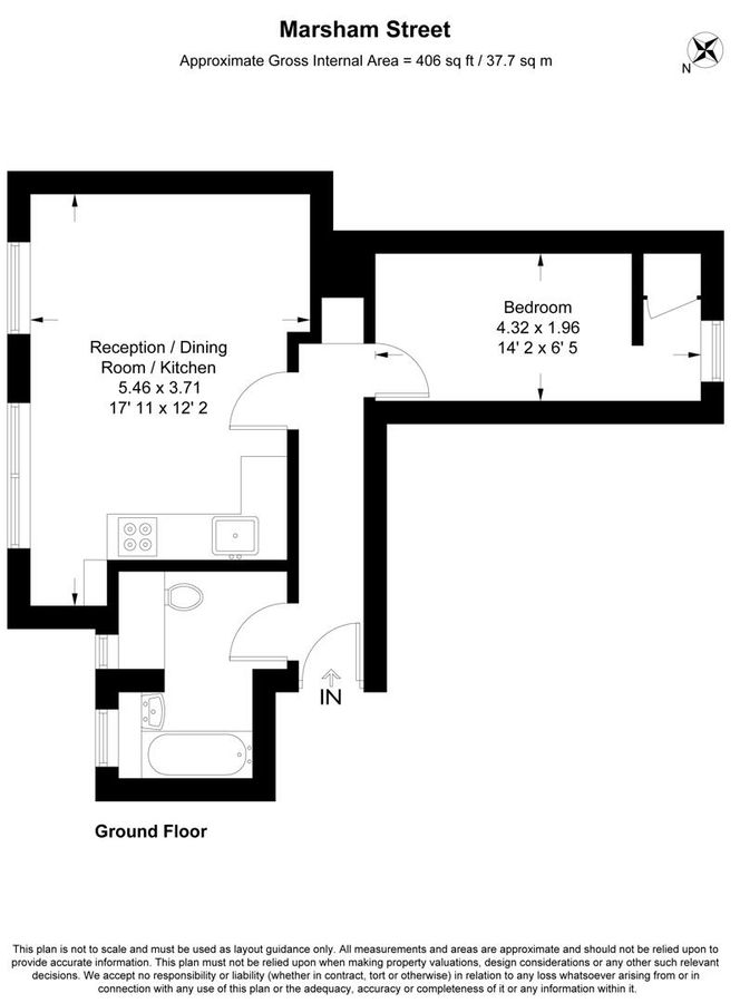 Квартира в Лондоне, Великобритания, 38 м² - фото 11