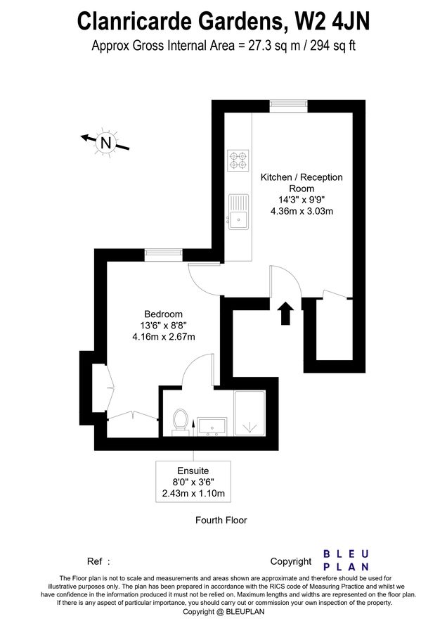 Квартира в Лондоне, Великобритания, 27 м² - фото 11