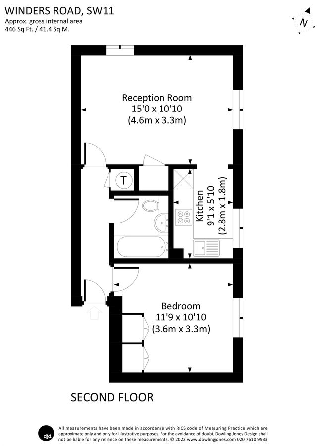 Квартира в Лондоне, Великобритания, 41 м² - фото 11