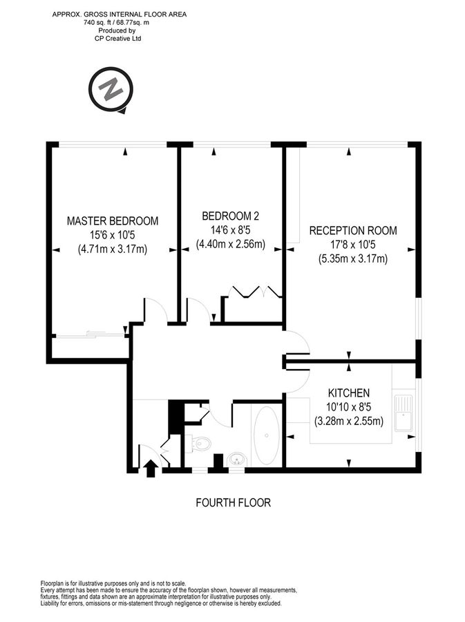 Квартира в Лондоне, Великобритания, 69 м² - фото 12