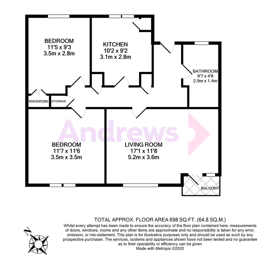 Квартира в Лондоне, Великобритания, 65 м² - фото 13