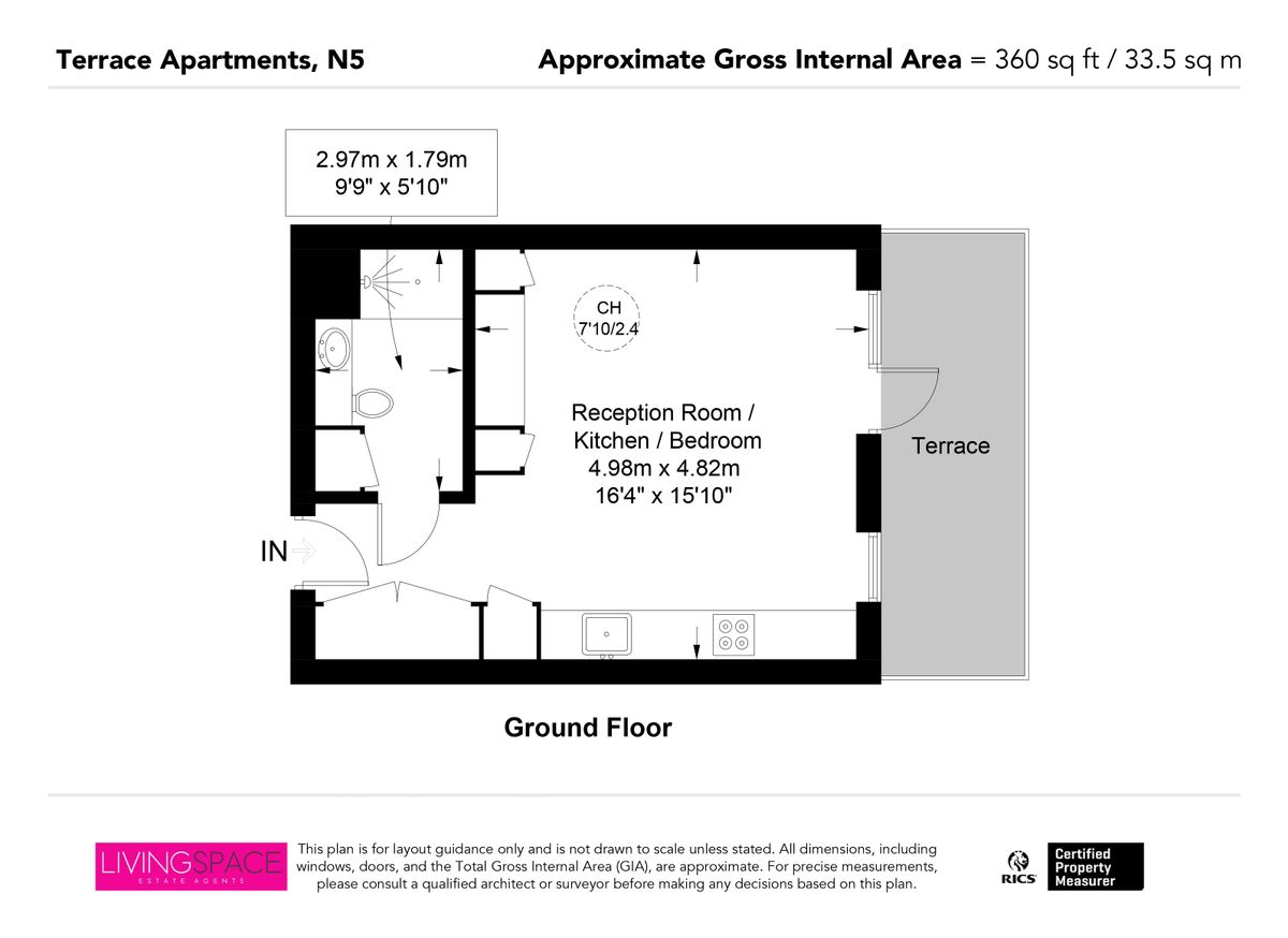 Квартира в Лондоне, Великобритания, 34 м² - фото 13