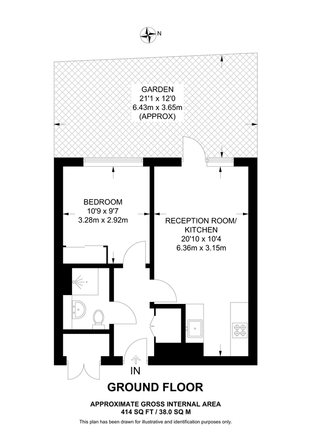 Квартира в Лондоне, Великобритания, 38 м² - фото 13