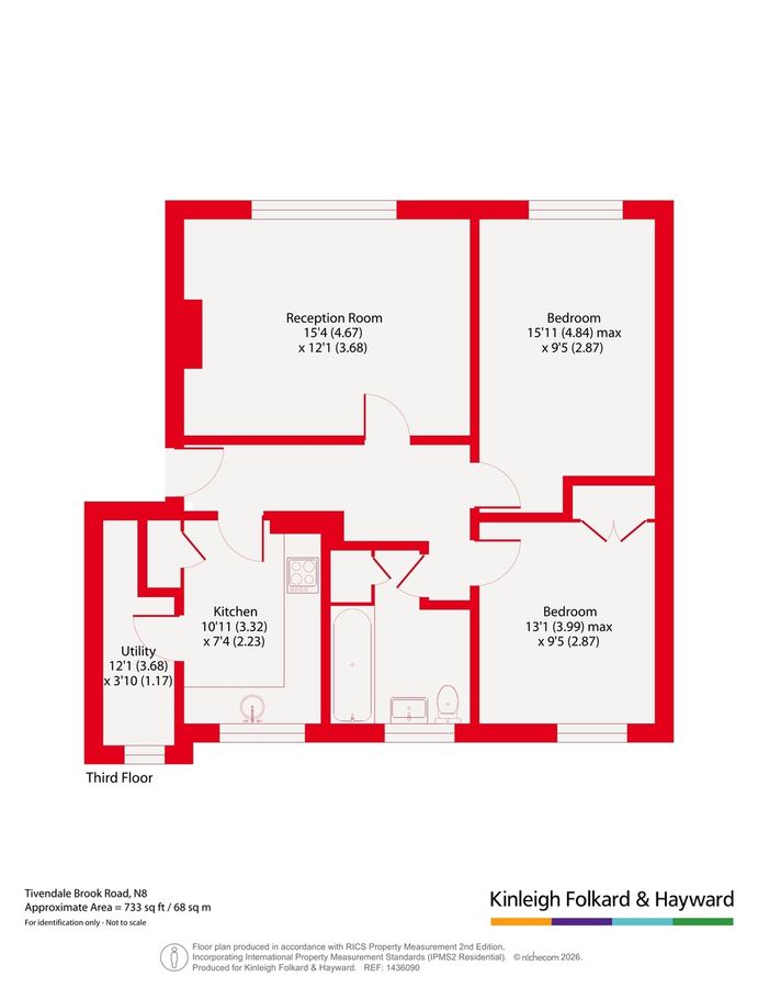 Квартира в Лондоне, Великобритания, 68 м² - фото 13