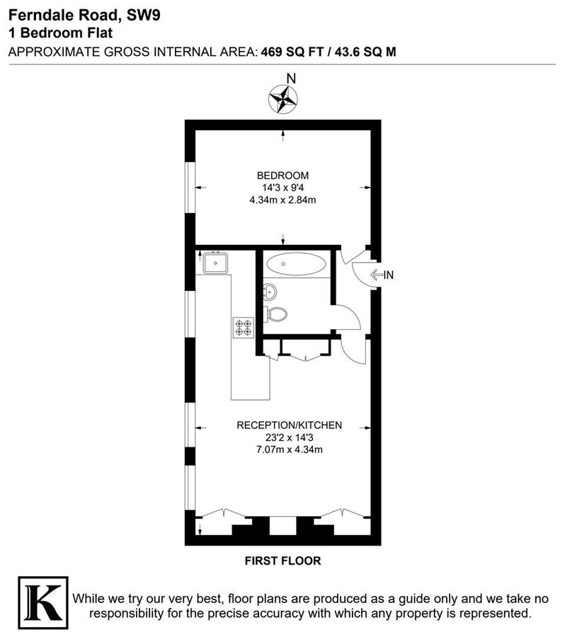 Квартира в Лондоне, Великобритания, 44 м² - фото 14