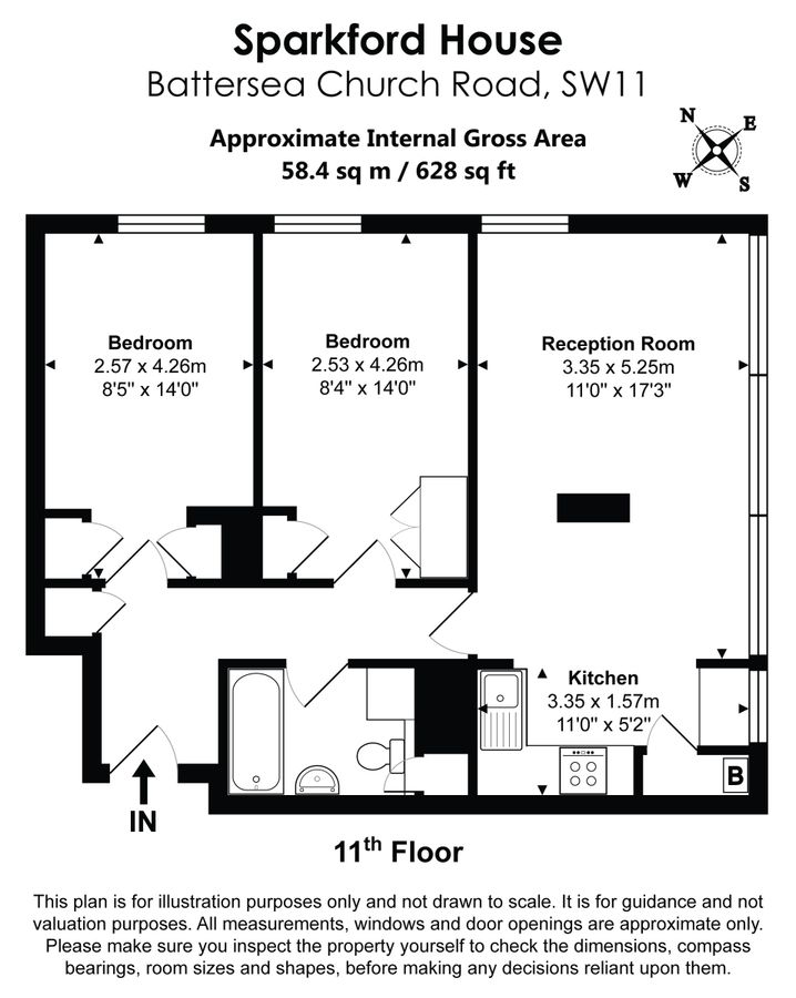 Квартира в Лондоне, Великобритания, 58 м² - фото 15