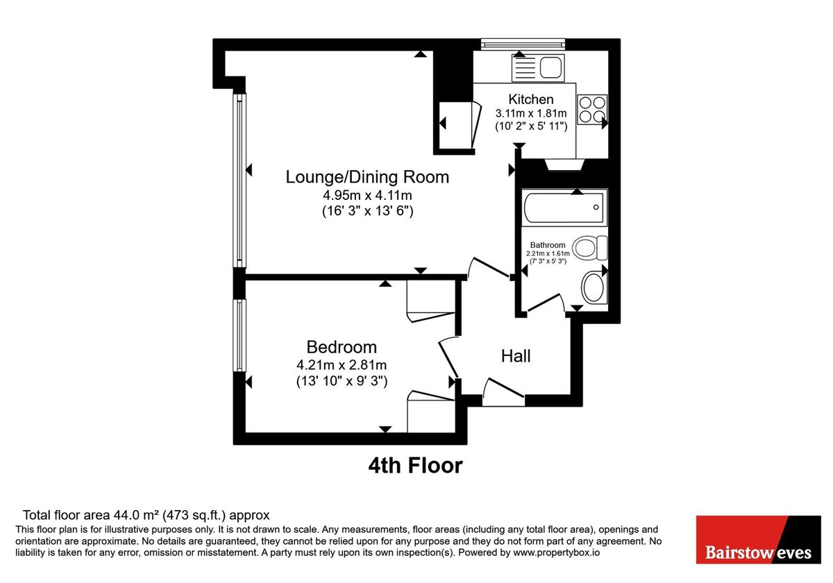 Квартира в Лондоне, Великобритания, 44 м² - фото 15
