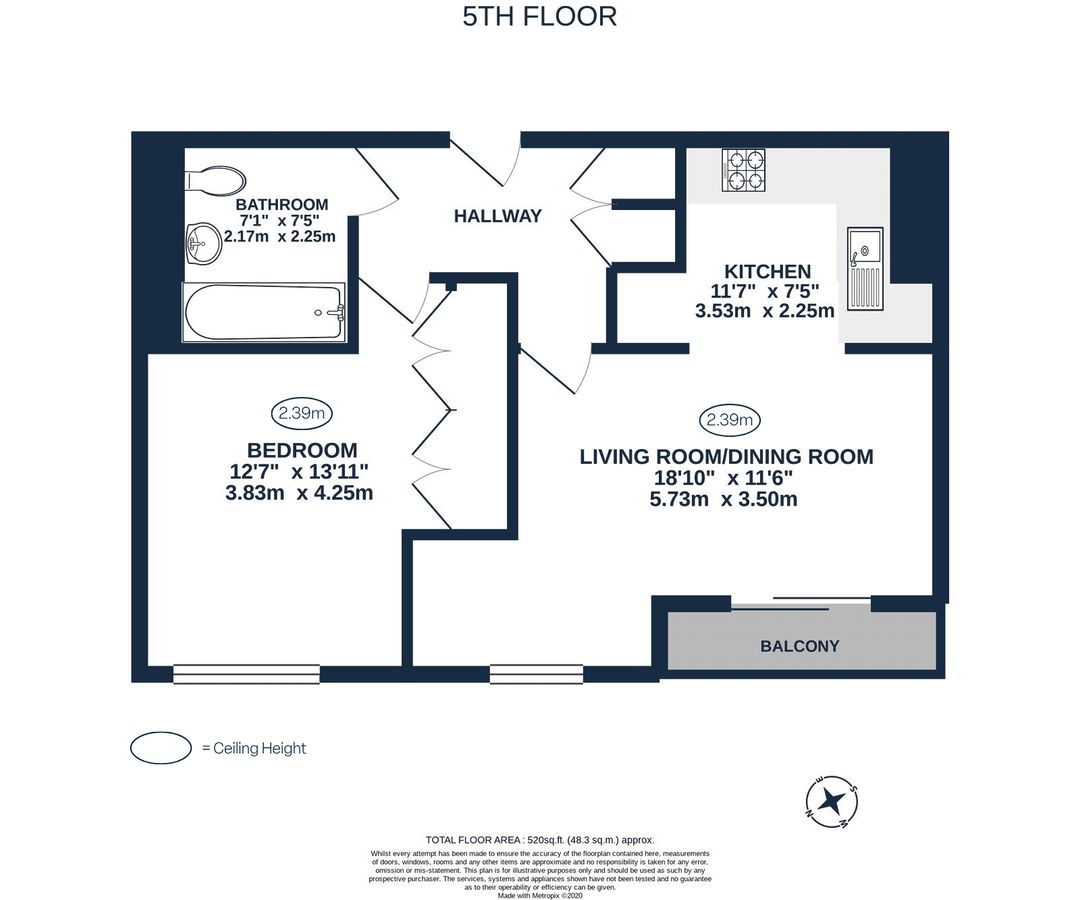 Квартира в Лондоне, Великобритания, 48 м² - фото 18