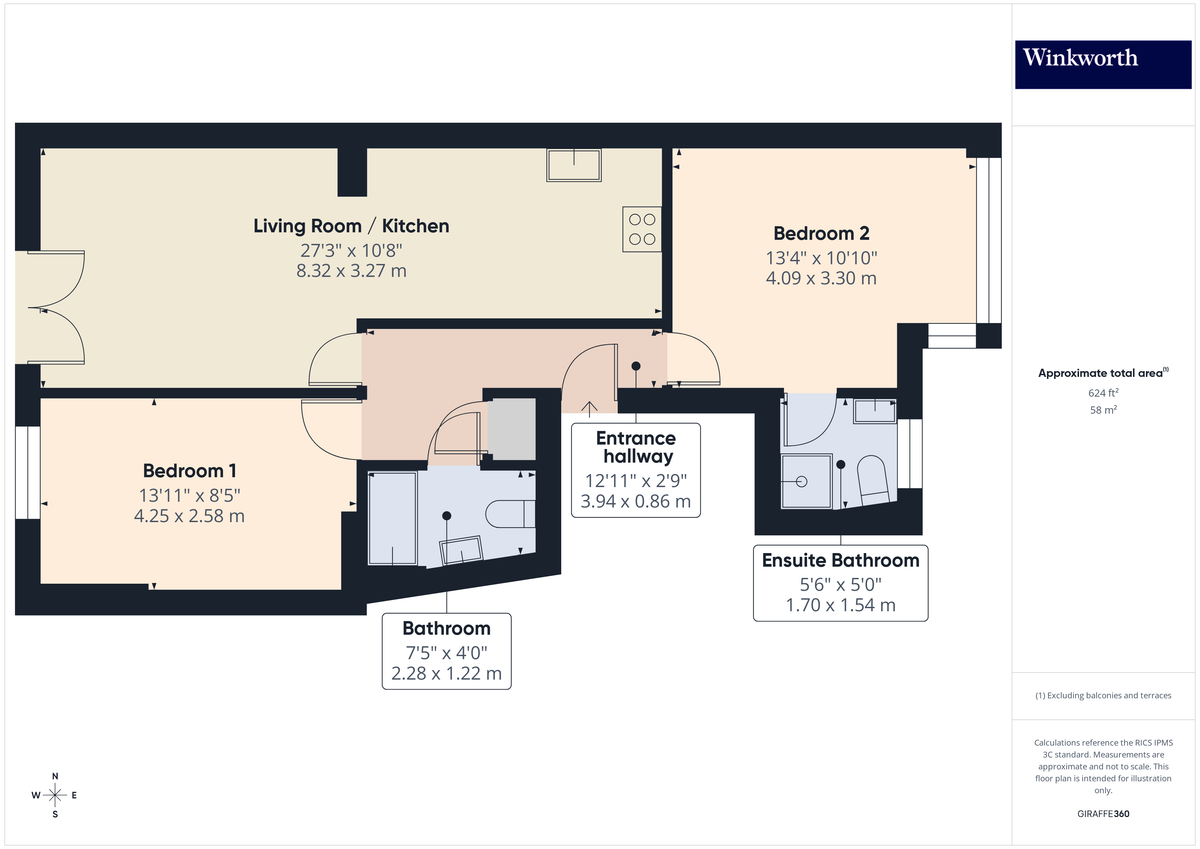 Квартира в Лондоне, Великобритания, 58 м² - фото 18