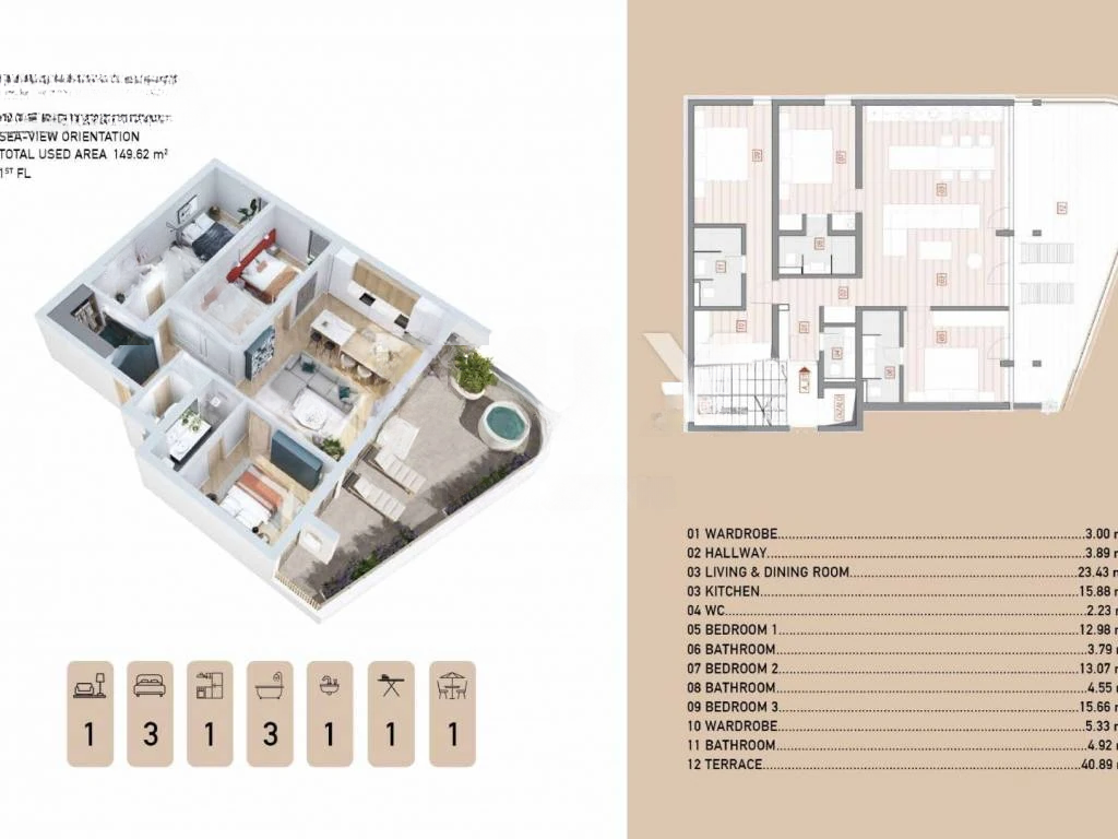 Квартира в Опатии, Хорватия, 149 м² - фото 6