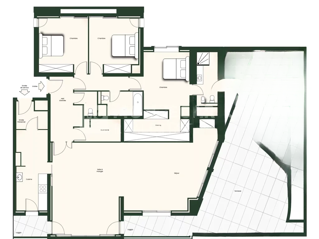 Квартира в Сен-Романе, Монако, 291 м² - фото 9