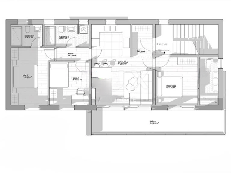 Квартира в Опатии, Хорватия, 92 м² - фото 13