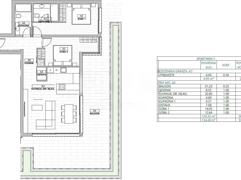 Квартира в Опатии, Хорватия, 120 м² - фото 14