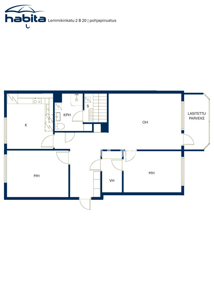 Апартаменты Торнио, Финляндия, 80.5 м² - фото 2