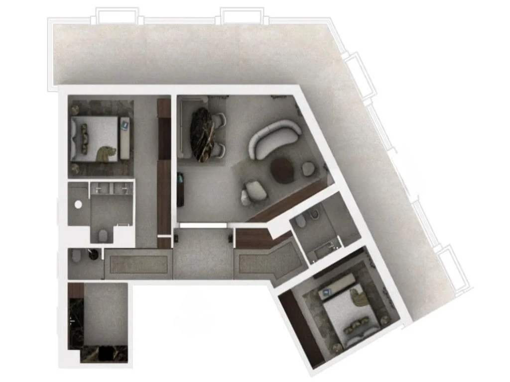 Квартира в Монегетти, Монако, 170 м² - фото 3