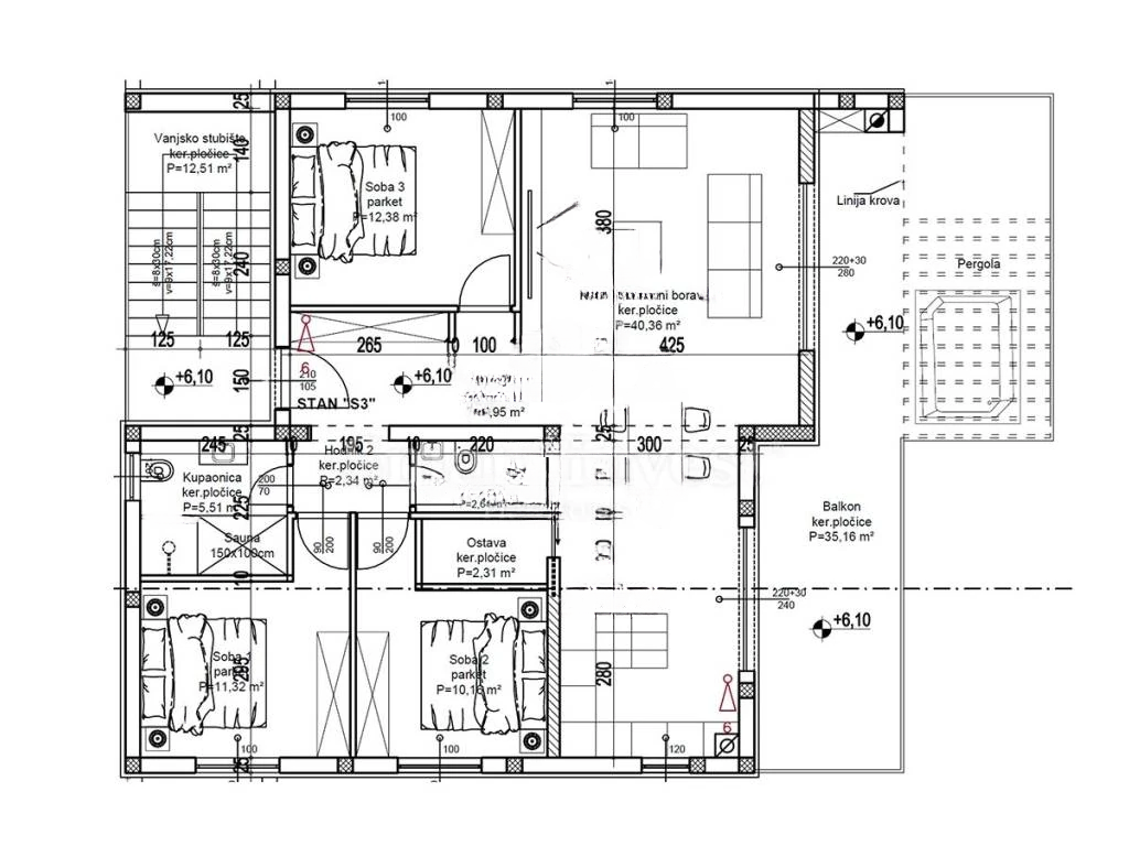 Квартира в Опатии, Хорватия, 112 м² - фото 4