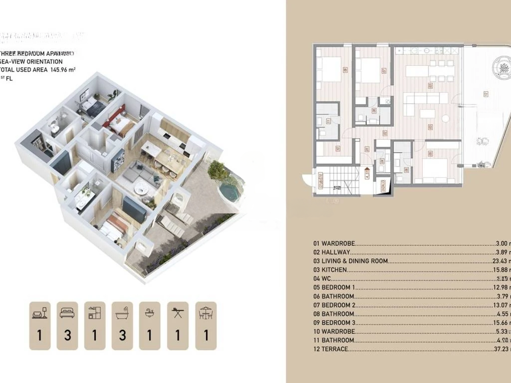 Квартира в Опатии, Хорватия, 145 м² - фото 5