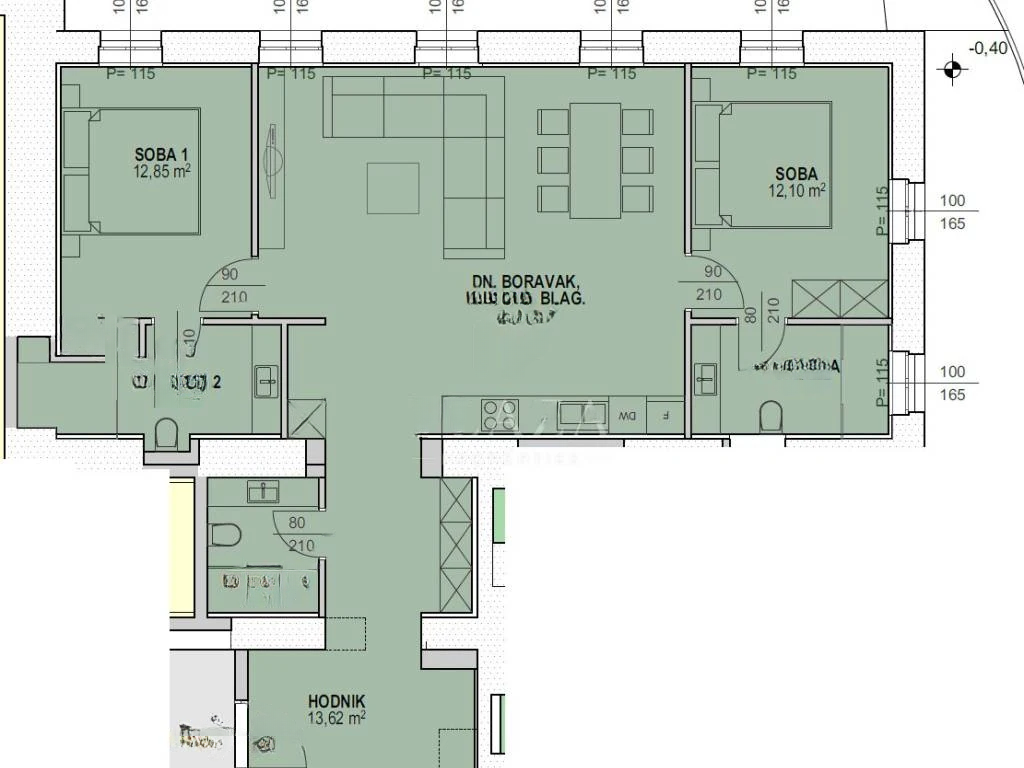 Квартира в Опатии, Хорватия, 91 м² - фото 6