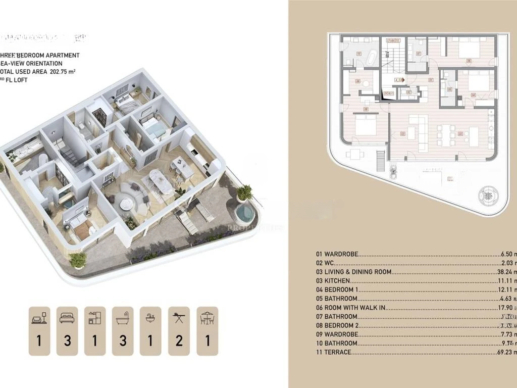 Квартира в Опатии, Хорватия, 202 м² - фото 6