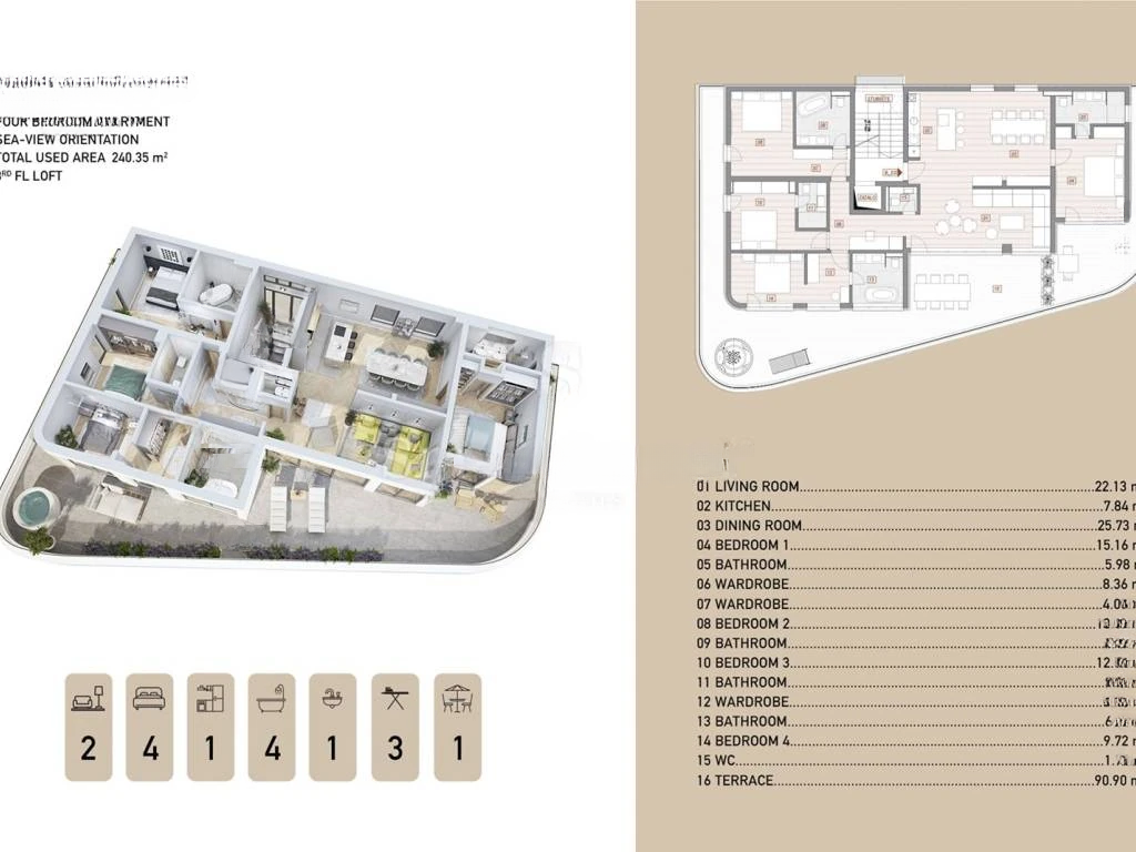 Квартира в Опатии, Хорватия, 240 м² - фото 7