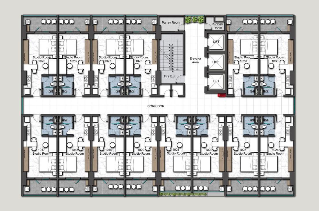 Апартаменты в Сиануквиле, Камбоджа, 45 м² - фото 14