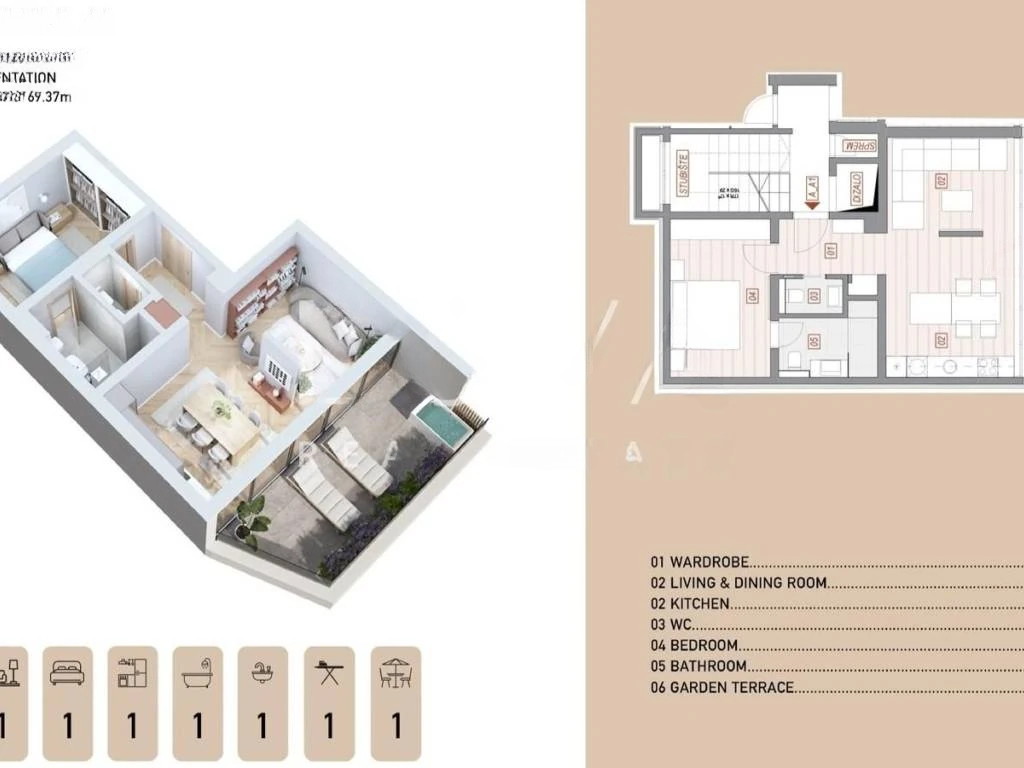 Квартира в Опатии, Хорватия, 55 м² - фото 8
