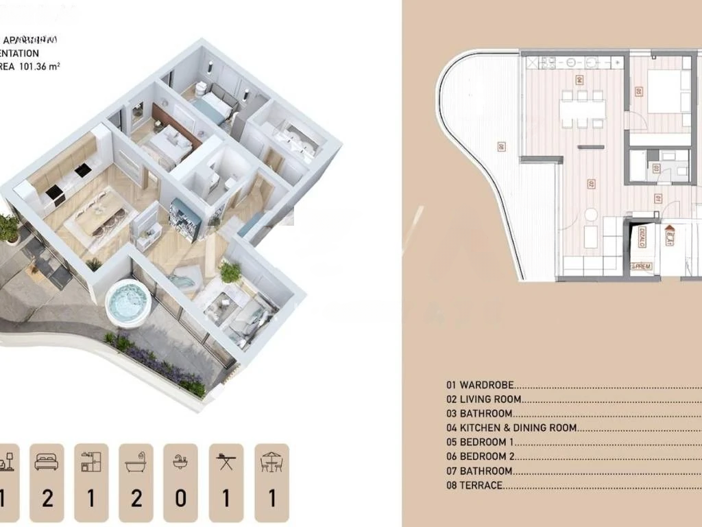 Квартира в Опатии, Хорватия, 81 м² - фото 9