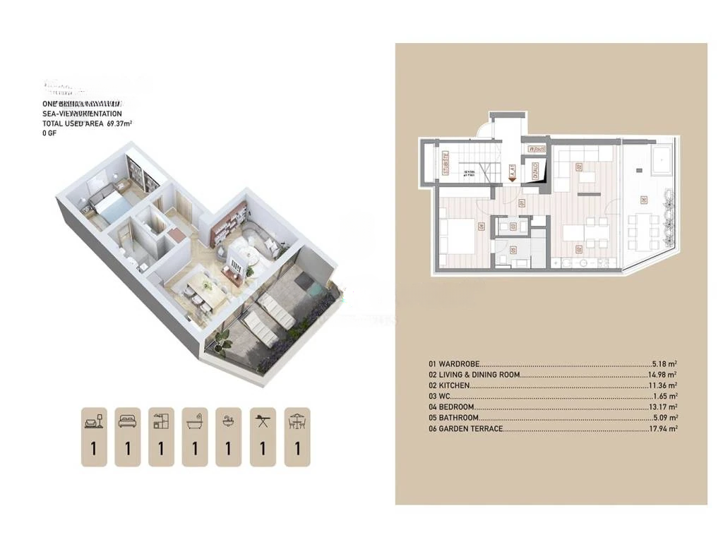 Квартира в Опатии, Хорватия, 69 м² - фото 9