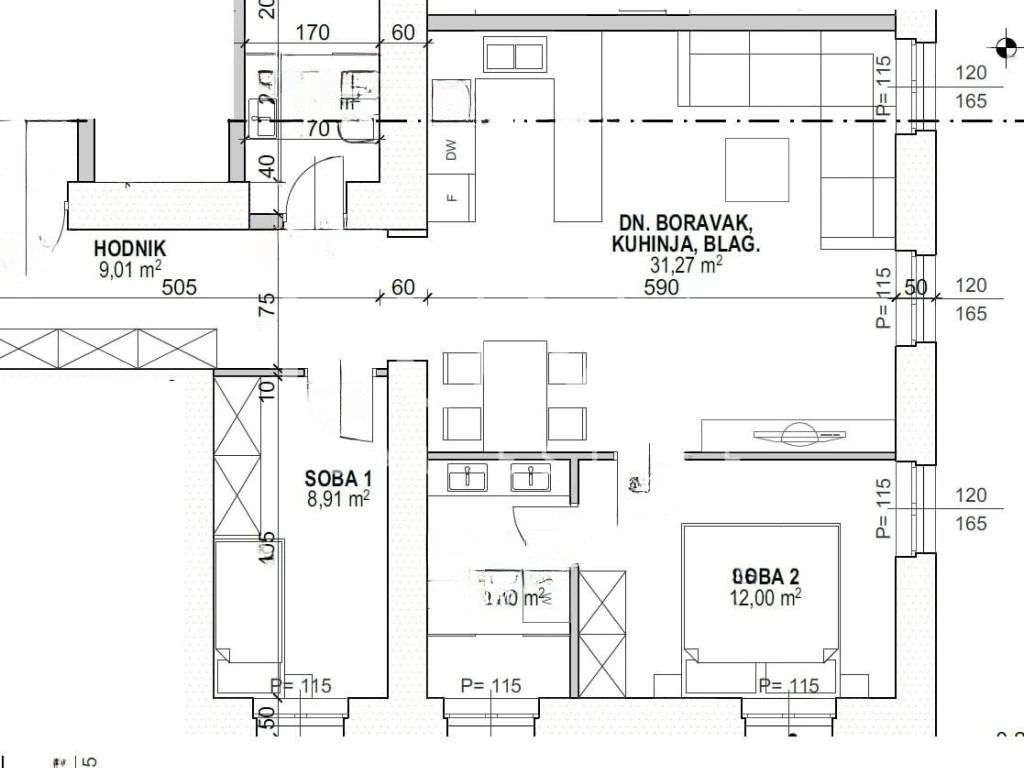 Квартира в Опатии, Хорватия, 70 м² - фото 17